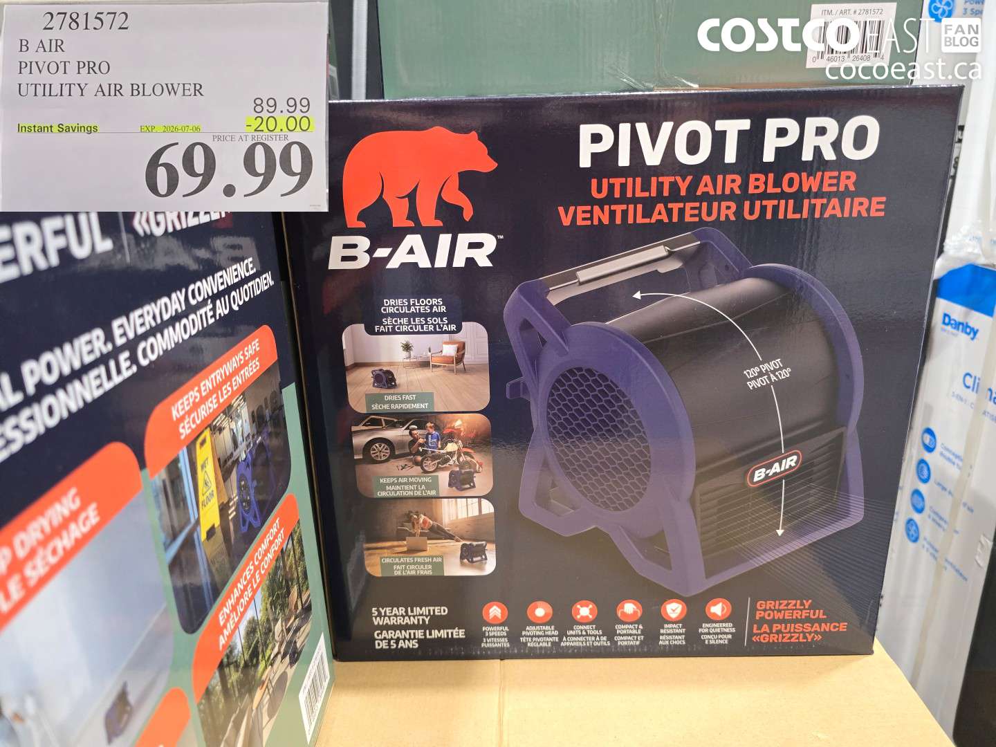 2781572 B AIR PIVOT PRO UTILITY AIR BLOWER ($20.00 INSTANT SAVINGS EXPIRES ON 2026-07-06) $69.99