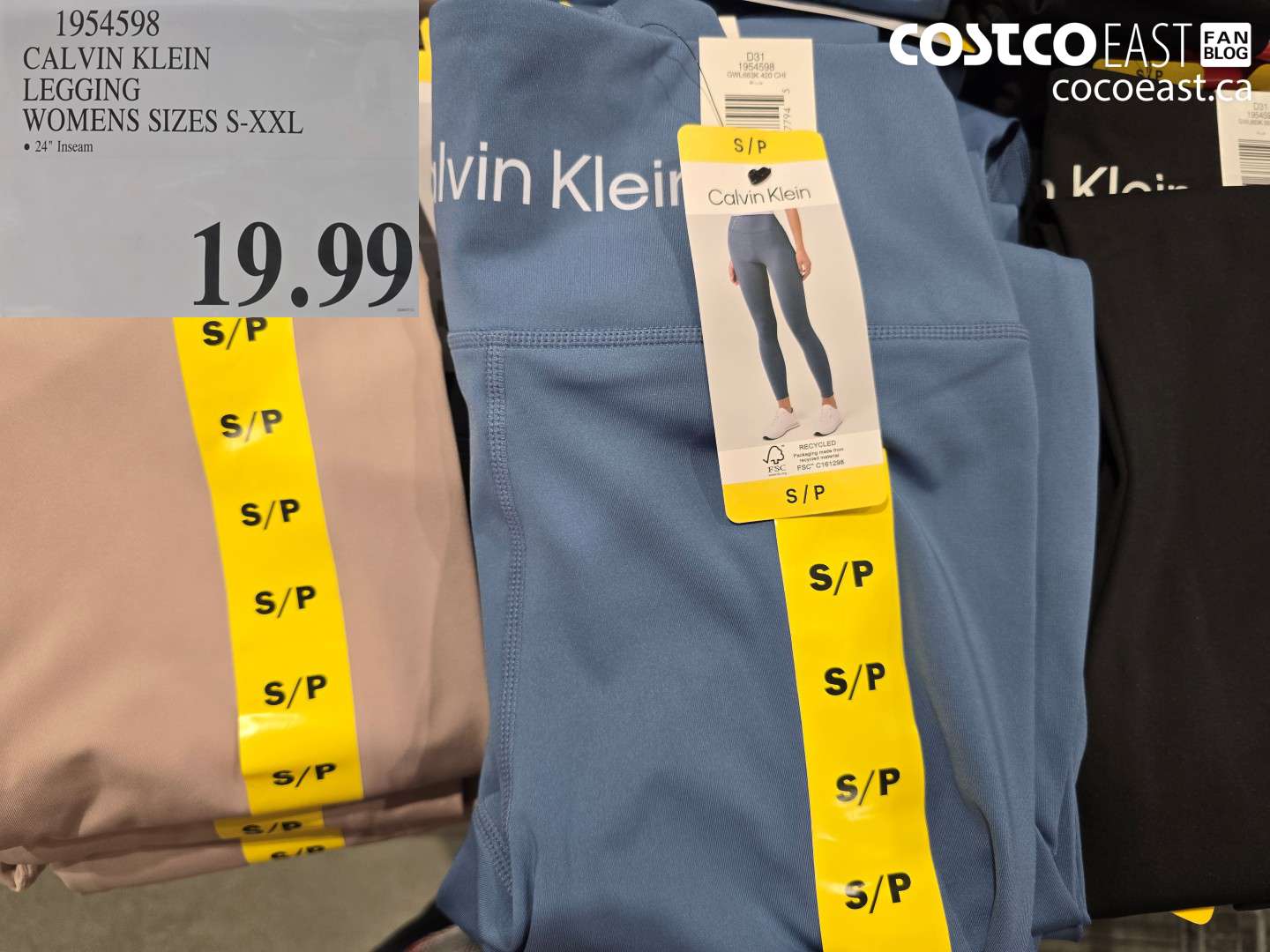 1954598 CALVIN KLEIN LEGGING WOMENS SIZES S-XXL $19.99