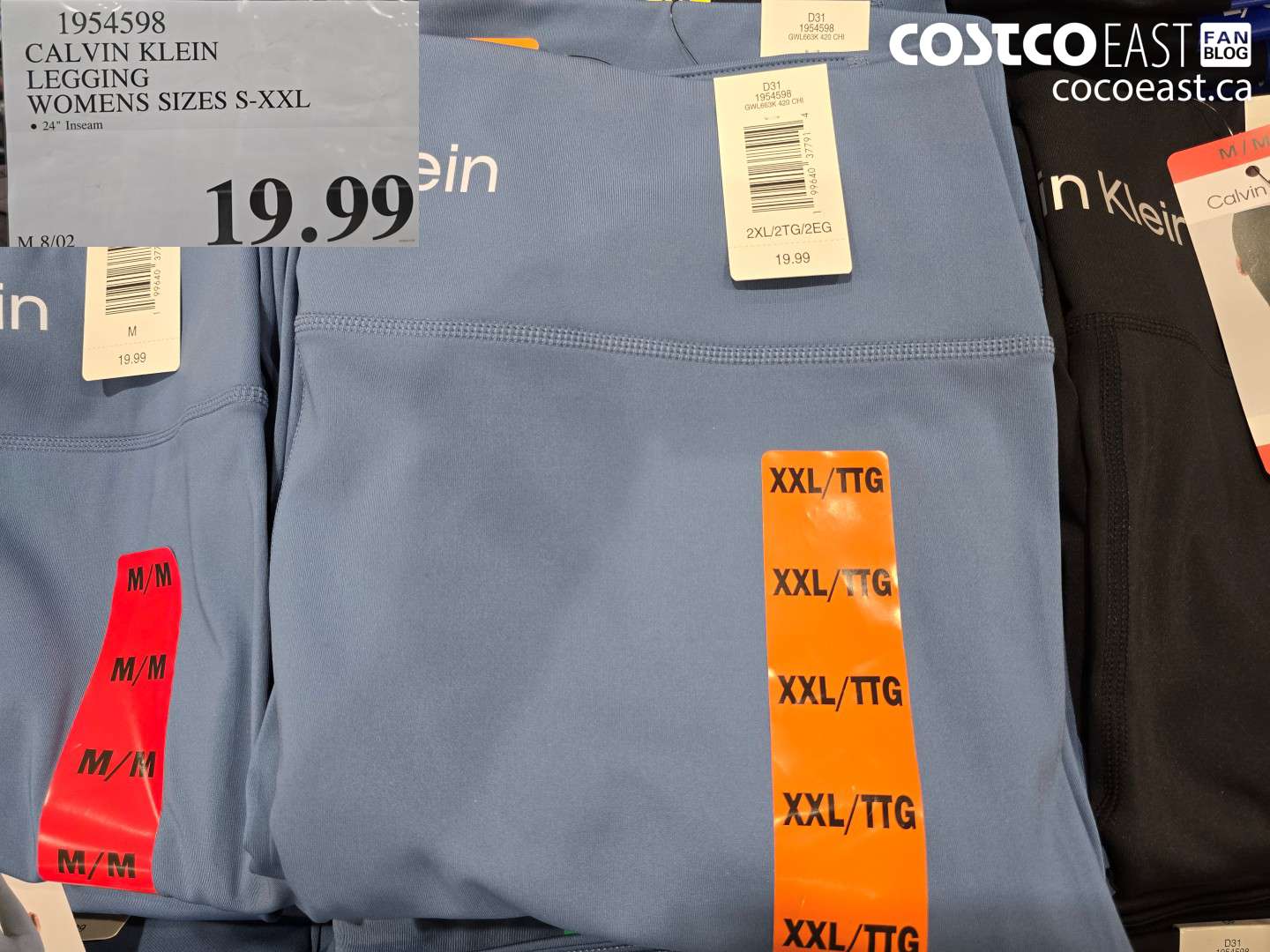 1954598 CALVIN KLEIN LEGGING WOMENS SIZES S-XXL $19.99