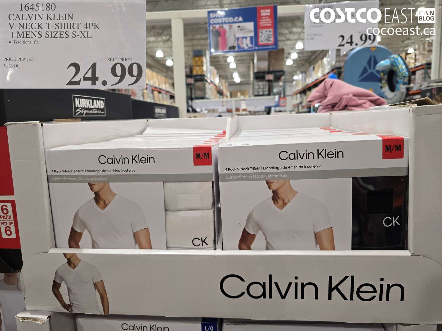 1645180 CALVIN KLEIN V-NECK T-SHIRT 4PK MENS SIZES S-XL $24.99