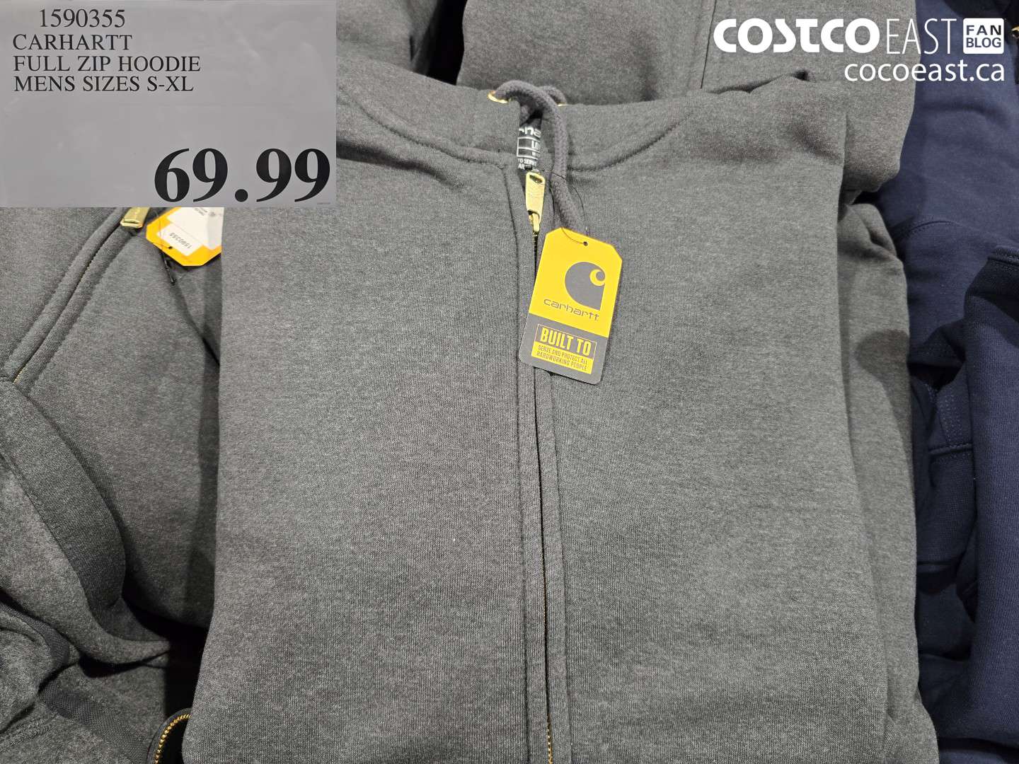 1590355 CARHARTT FULL ZIP HOODIE MENS SIZES S-XL $69.99