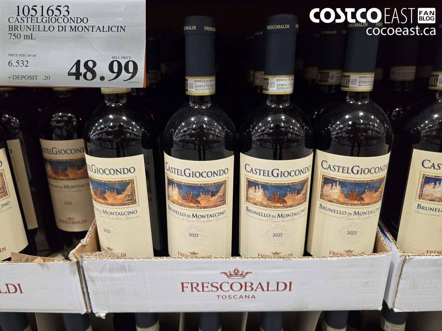 1051653 CASTELGIOCONDO BRUNELLO DI MONTALICIN 750 ML $48.99