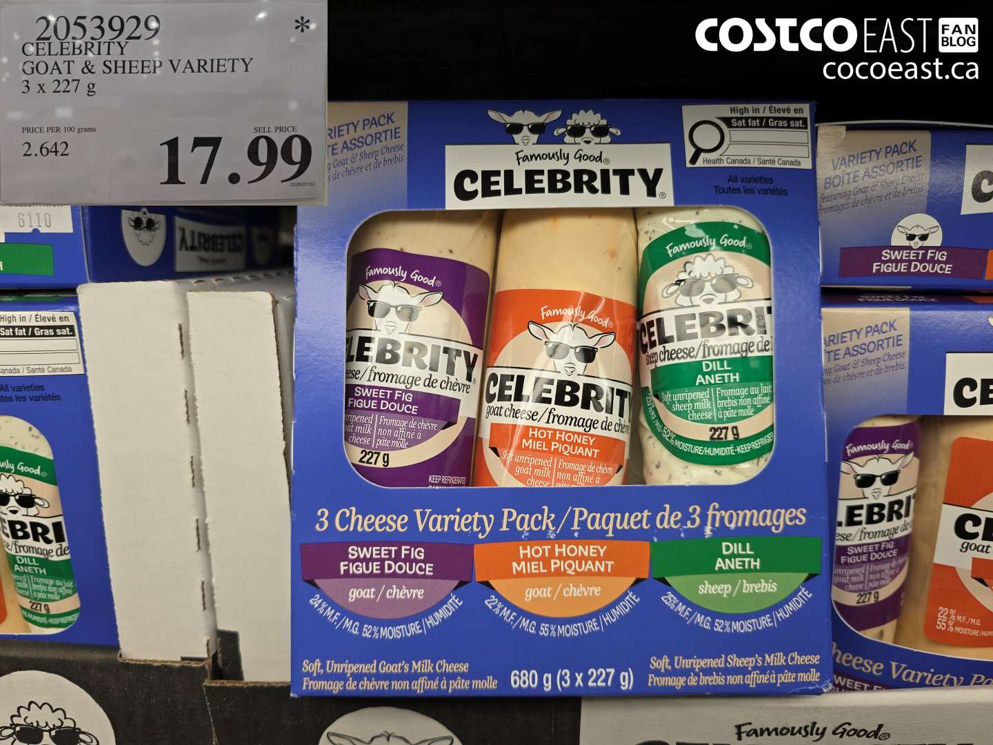2053929 CELEBRITY GOAT & SHEEP VARIETY 3 X 227 G $17.99