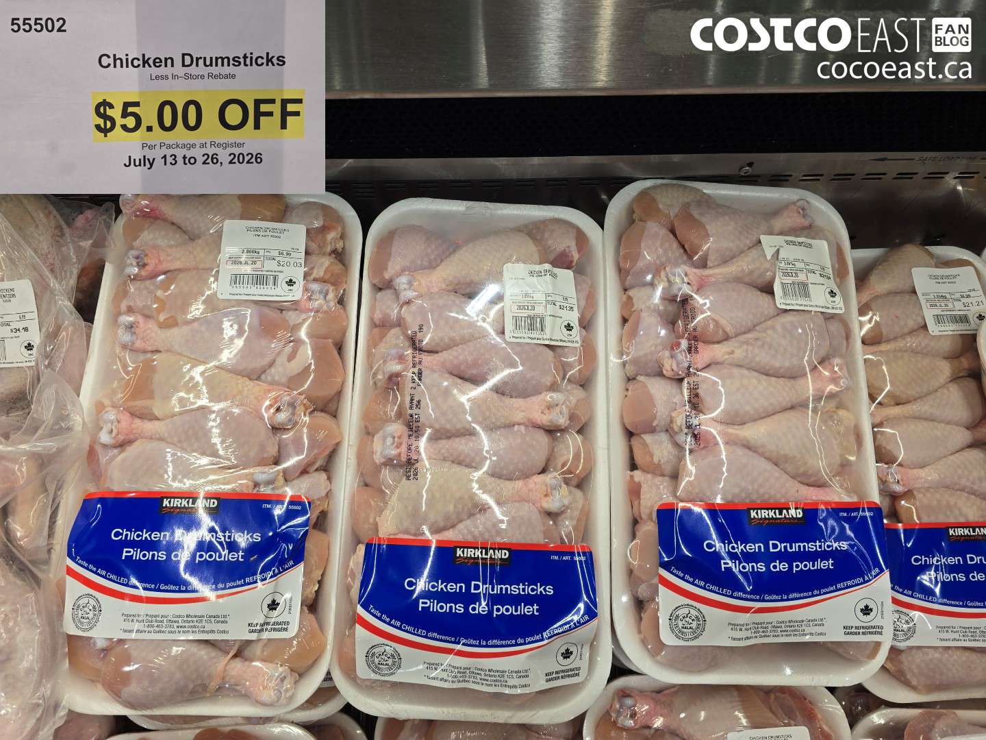 55502 CHICKEN DRUMSTICKS ($5.00 INSTANT SAVINGS)