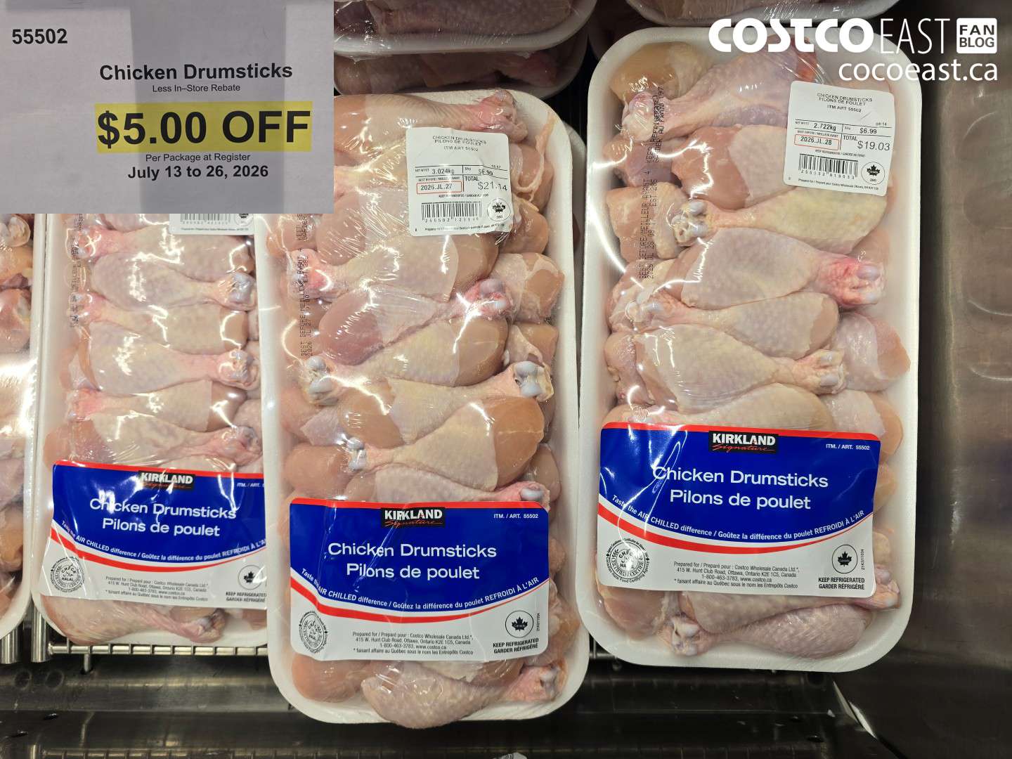 55502 CHICKEN DRUMSTICKS ($5.00 INSTANT SAVINGS)