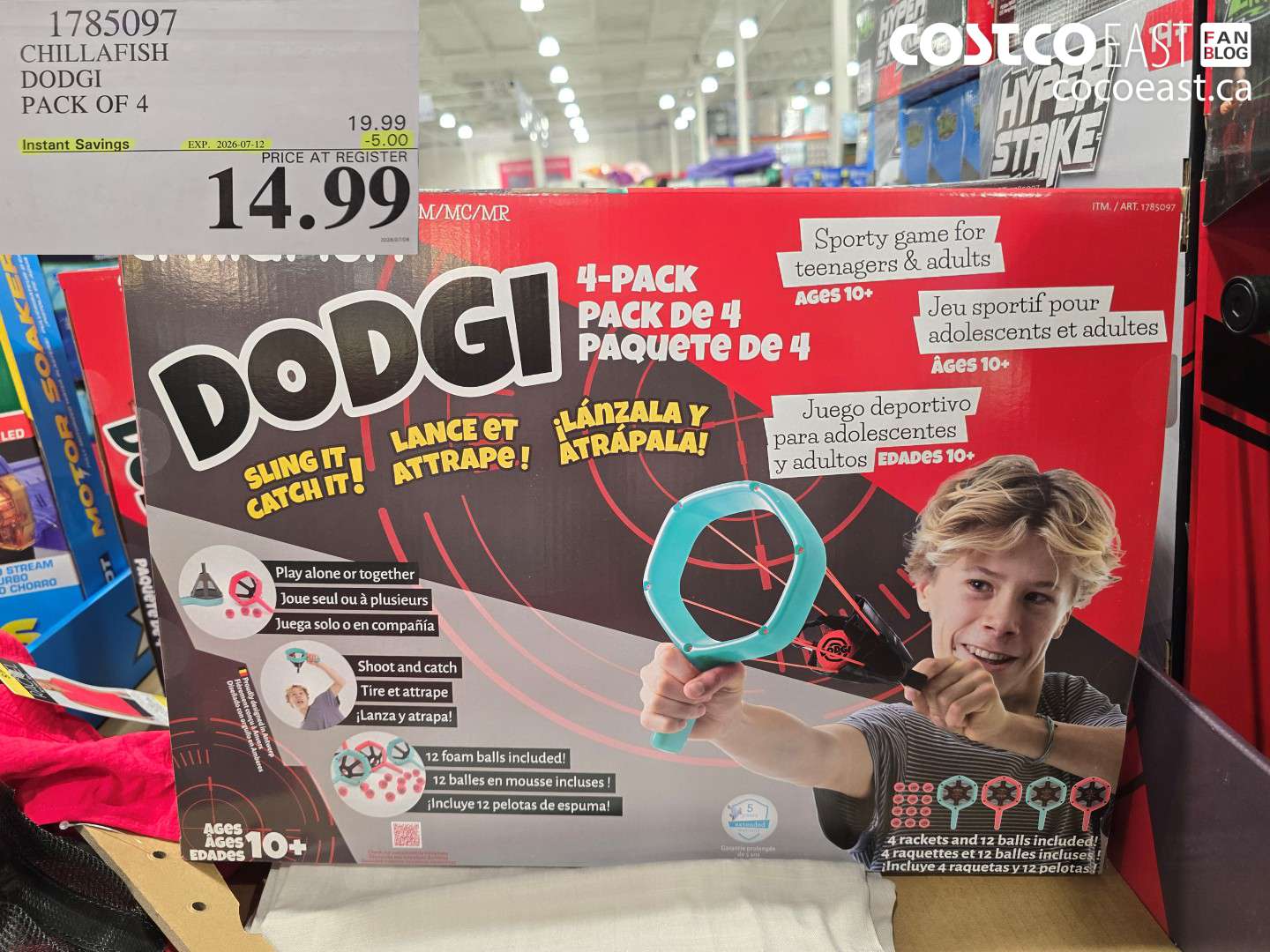 1785097 CHILLAFISH DODGI PACK OF 4 ($5.00 INSTANT SAVINGS EXPIRES ON 2026-07-12) $14.99