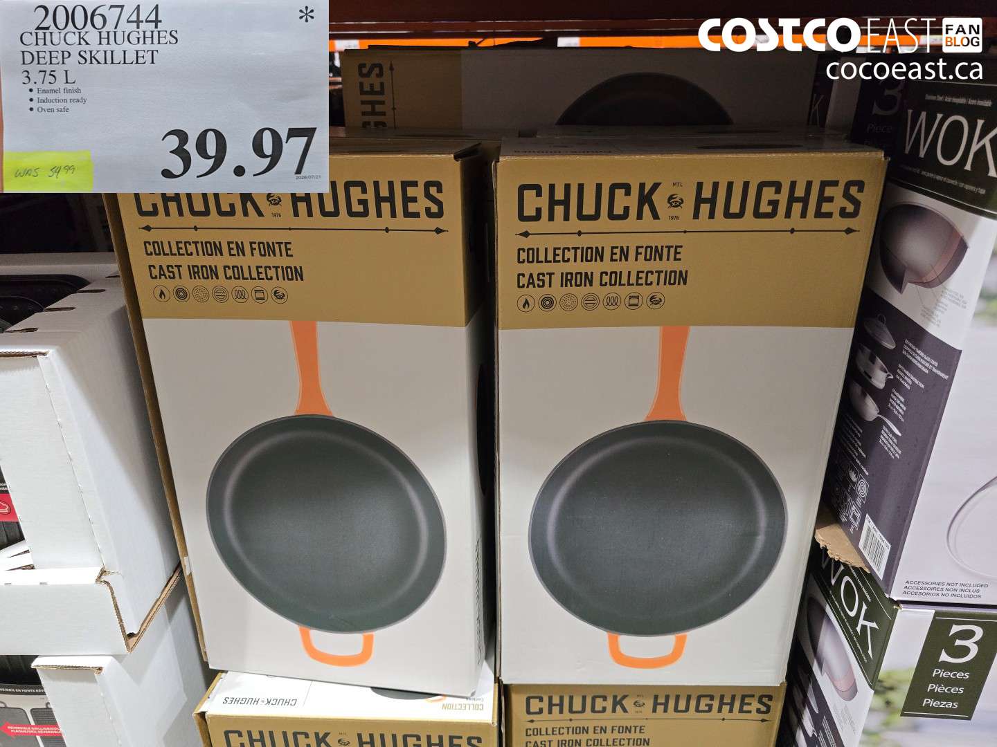 2006744 CHUCK HUGHES DEEP SKILLET 3.75 L $39.97