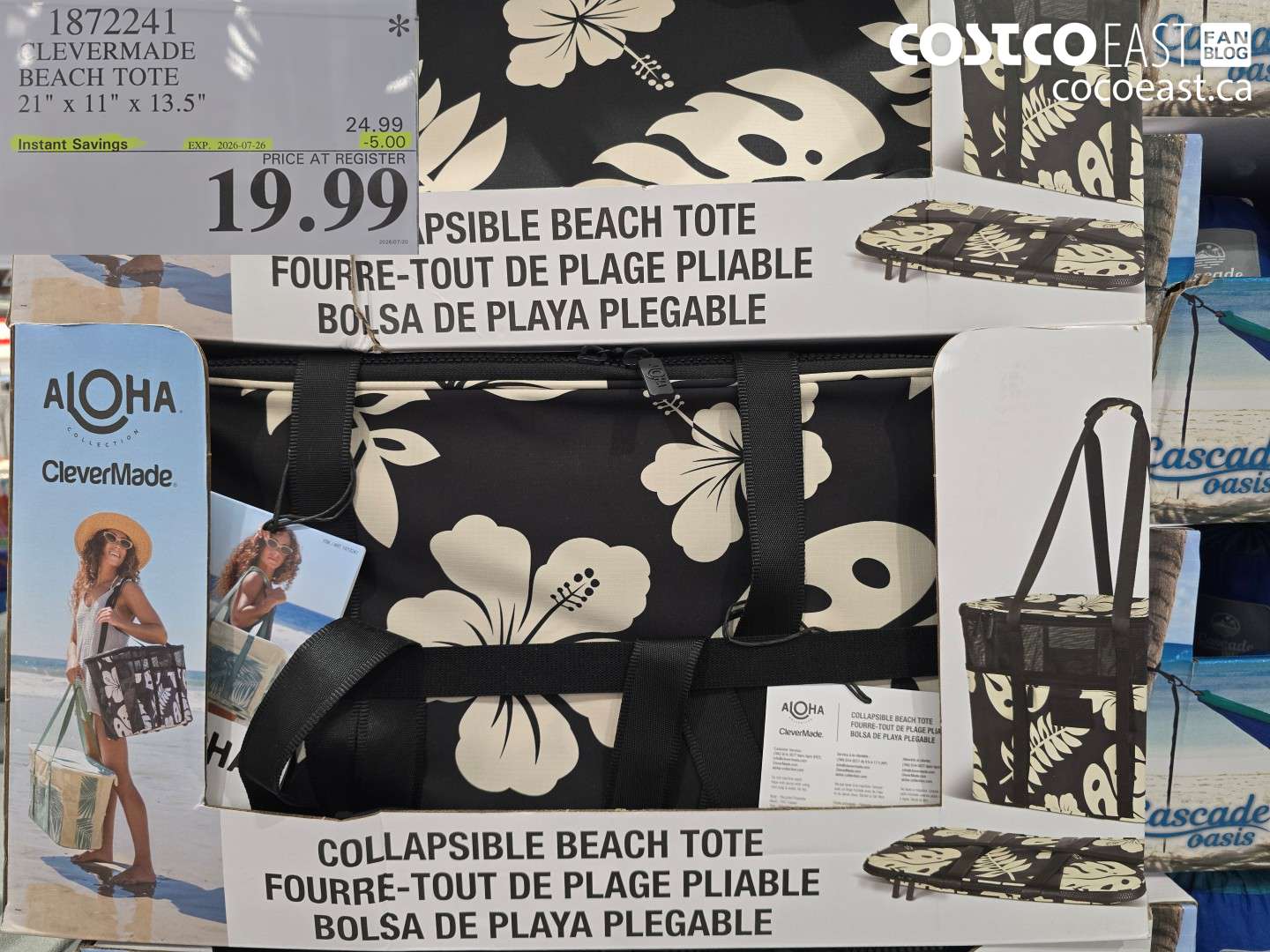 1872241 CLEVERMADE BEACH TOTE 21
