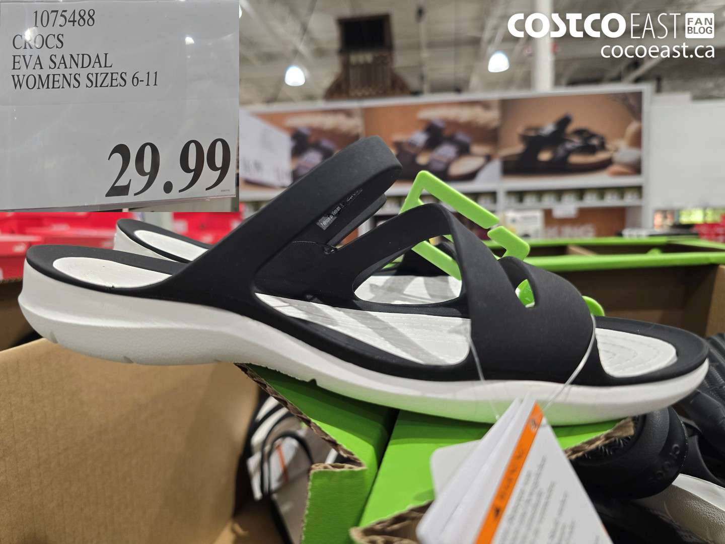 1075488 CROCS EVA SANDAL WOMENS SIZES 6-11 $29.99