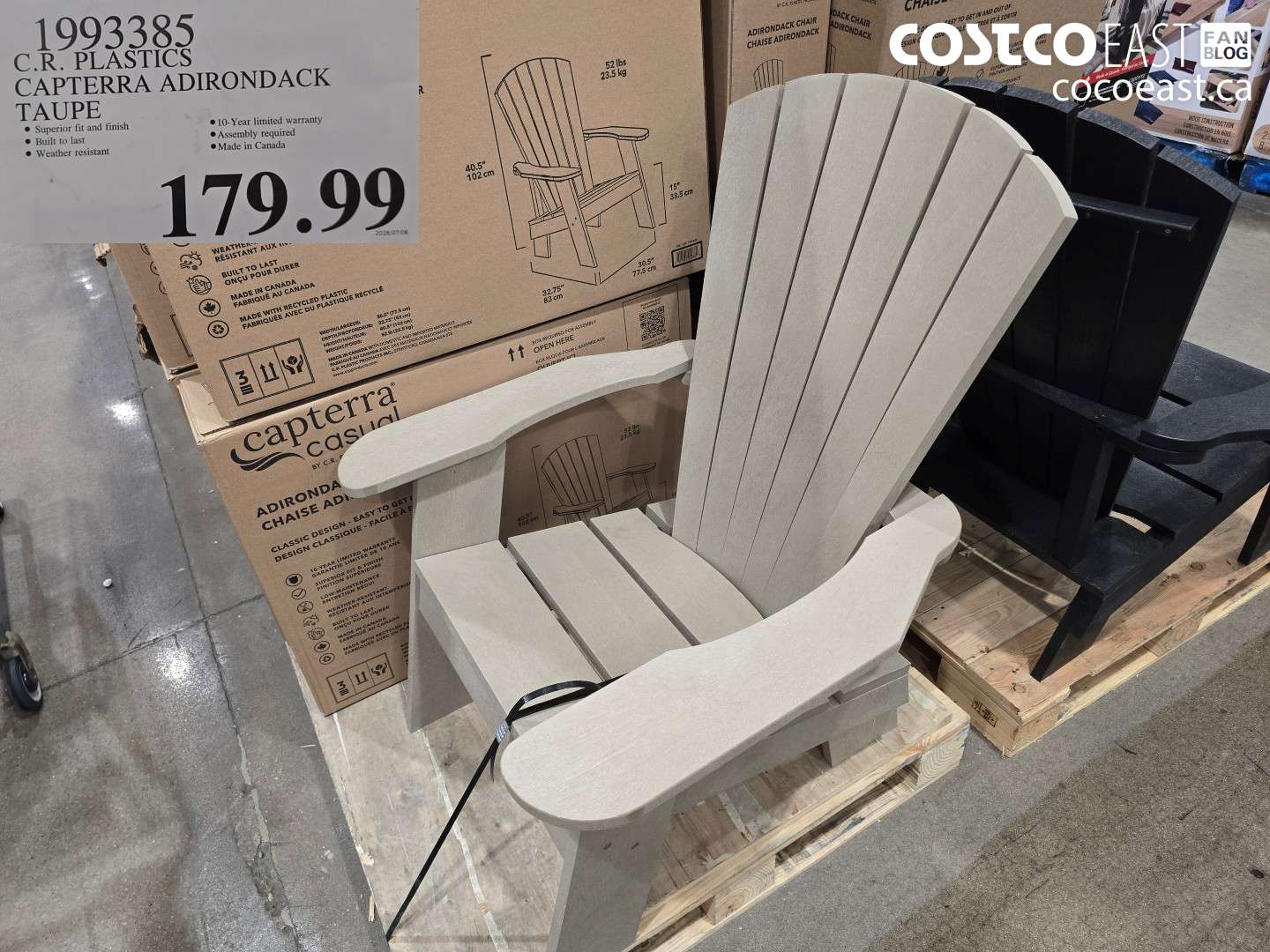 1993385 C.R. PLASTICS CAPTERRA ADIRONDACK TAUPE $179.99