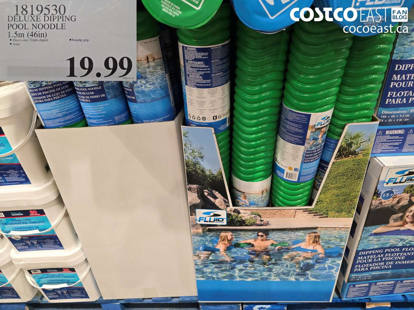 1819530 DELUXE DIPPING POOL NOODLE 1.5M (46IN) $19.99