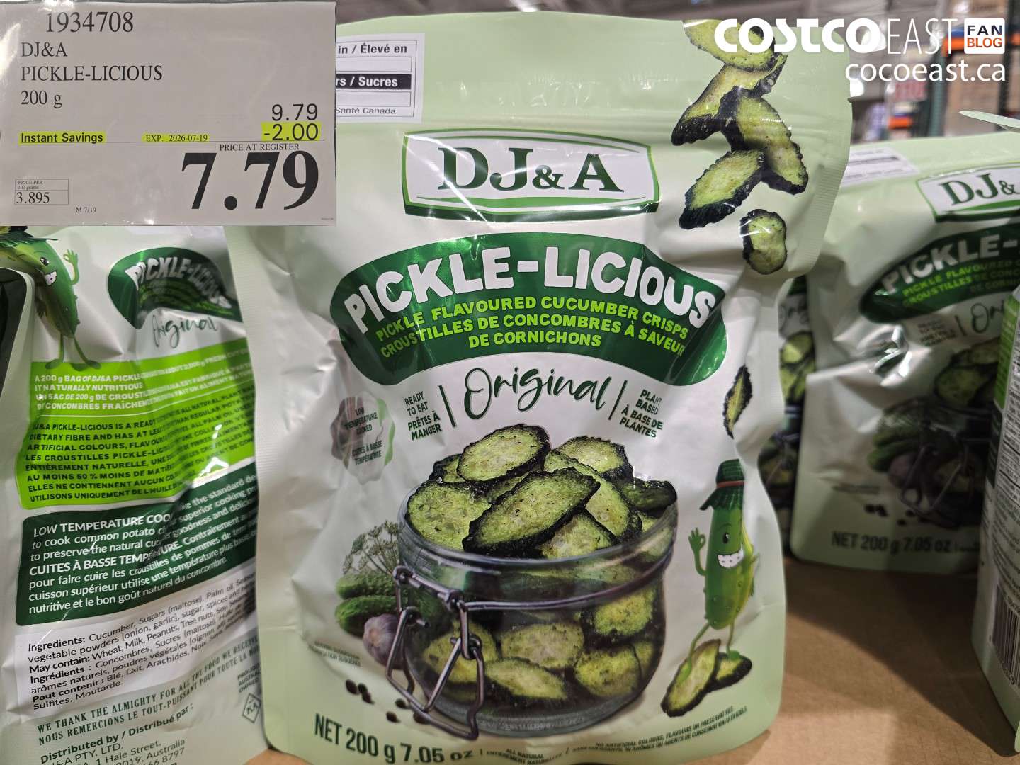 1934708 DJ&A PICKLE-LICIOUS 200 G ($2.00 INSTANT SAVINGS EXPIRES ON 2026-07-19) $7.79