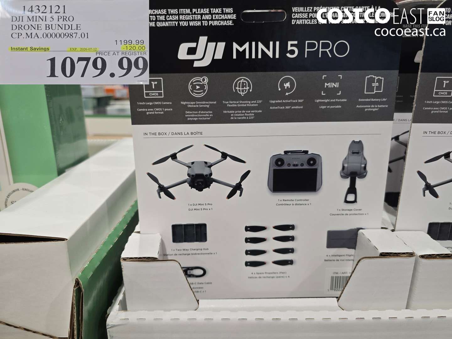1432121 DJI MINI 5 PRO DRONE BUNDLE CP.MA.00000987.01 ($120.00 INSTANT SAVINGS EXPIRES ON 2026-07-12) $1079.99
