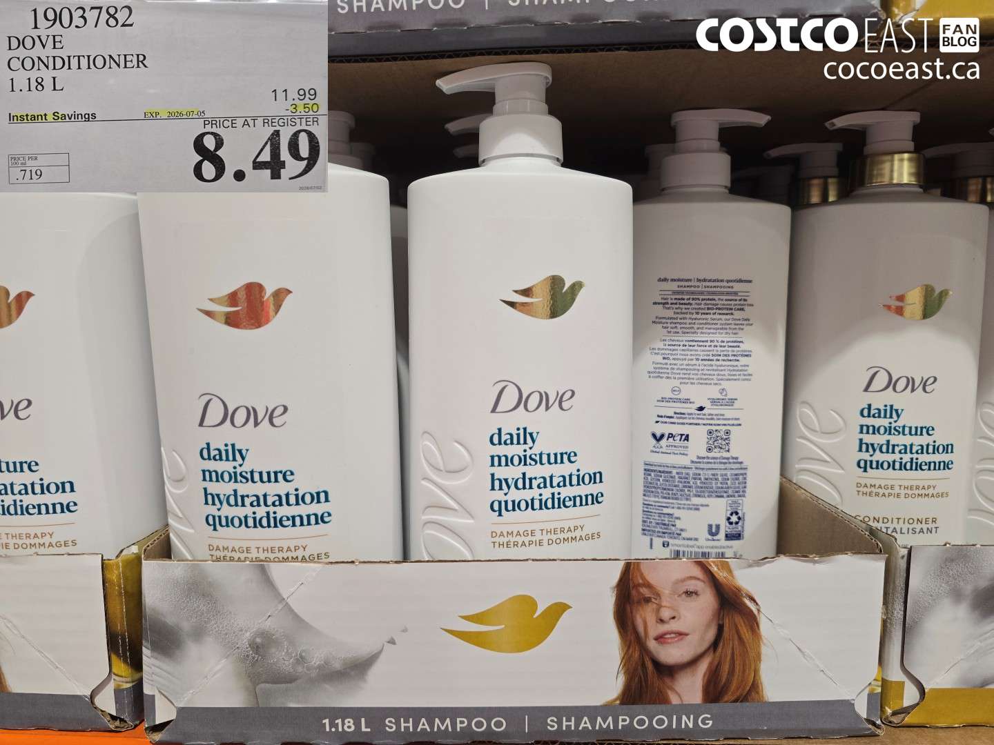 1903782 DOVE CONDITIONER 1.18 L ($3.50 INSTANT SAVINGS EXPIRES ON 2026-07-05) $8.49