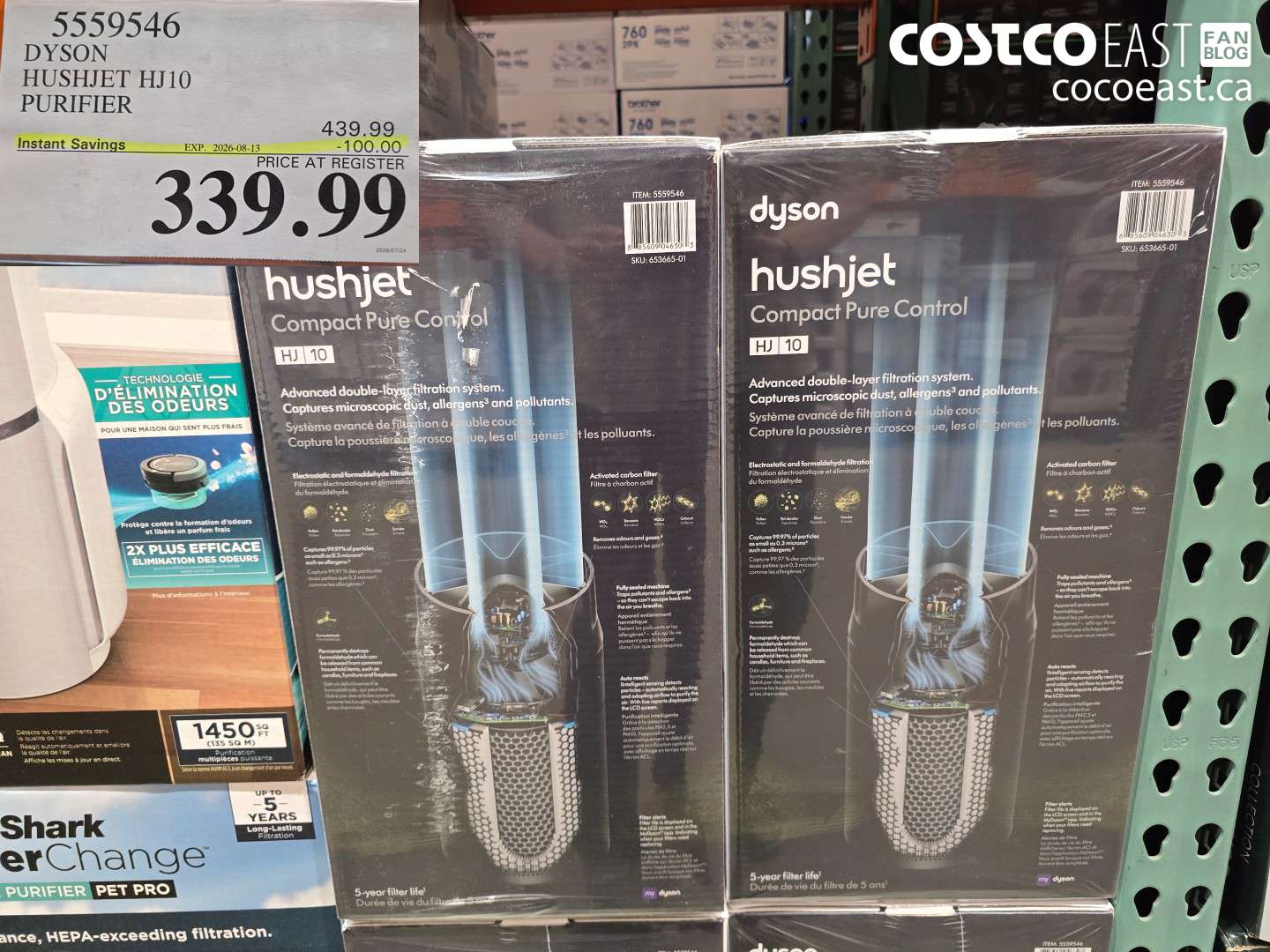5559546 DYSON HUSHJET HJ10 PURIFIER ($100.00 INSTANT SAVINGS EXPIRES ON 2026-08-13) $339.99