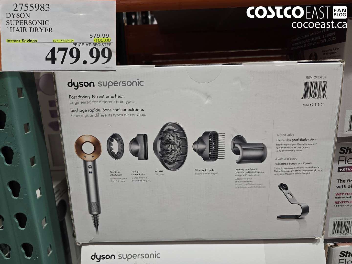 2755983 DYSON SUPERSONIC HAIR DRYER ($100.00 INSTANT SAVINGS EXPIRES ON 2026-07-16) $479.99