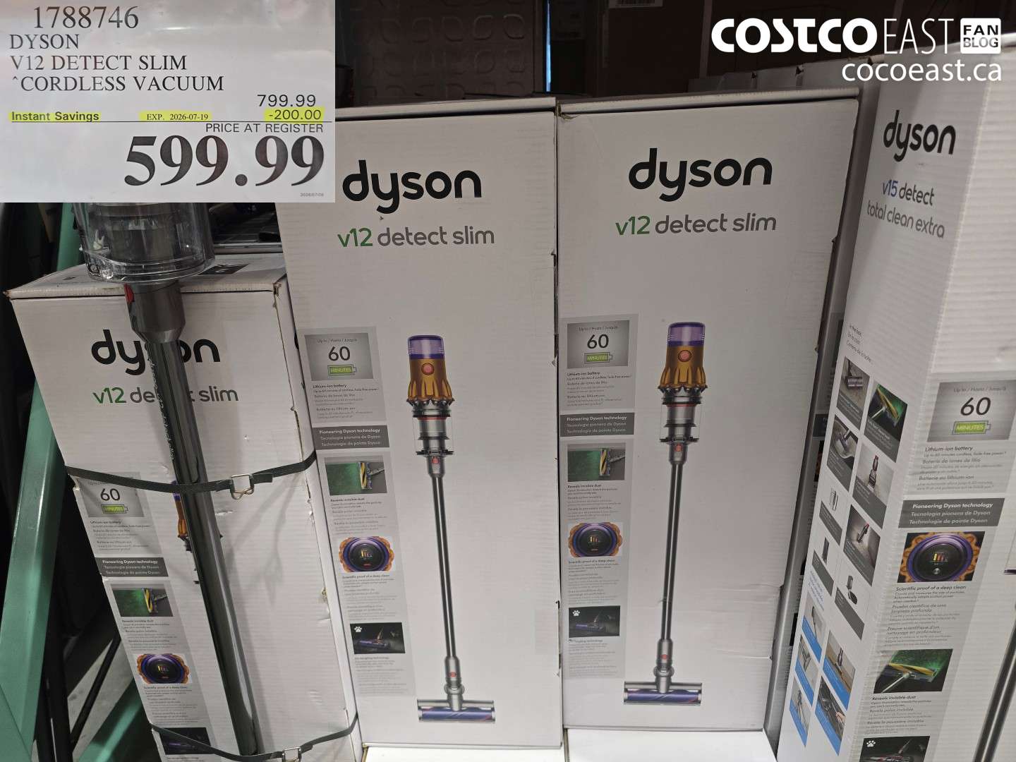 1788746 DYSON V12 DETECT SLIM CORDLESS VACUUM ($200.00 INSTANT SAVINGS EXPIRES ON 2026-07-19) $599.99