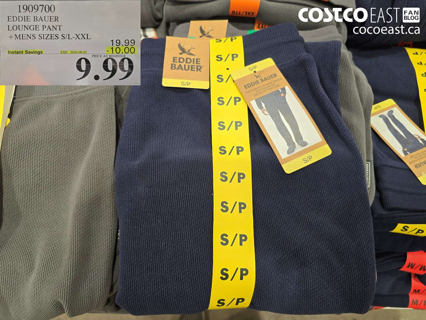 1909700 EDDIE BAUER LOUNGE PANT + MENS SIZES S/L-XXL ($10.00 INSTANT SAVINGS EXPIRES ON 2026-08-02) $9.99