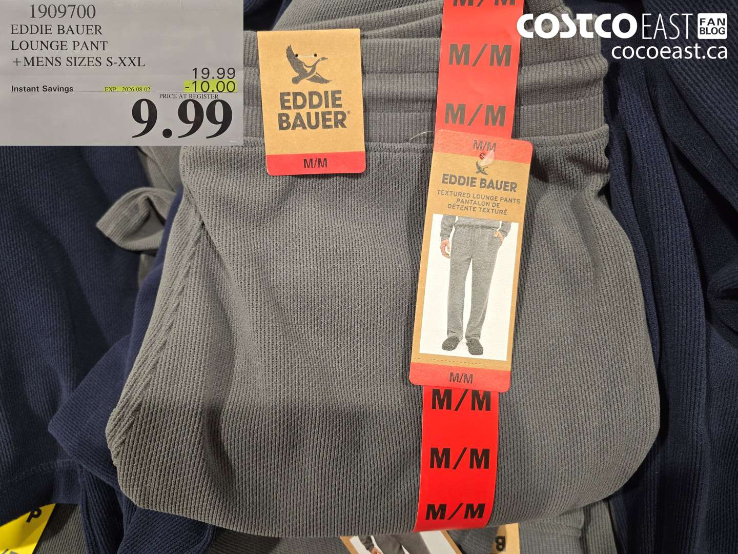 1909700 EDDIE BAUER LOUNGE PANT + MENS SIZES S-XXL ($10.00 INSTANT SAVINGS EXPIRES ON 2026-08-02) $9.99