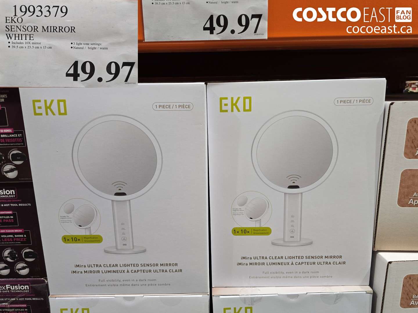 1993379 EKO SENSOR MIRROR WHITE $49.97