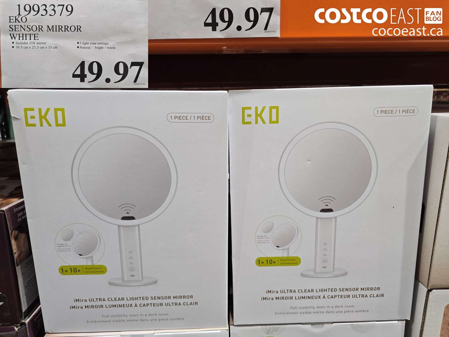 1993379 EKO SENSOR MIRROR WHITE $49.97