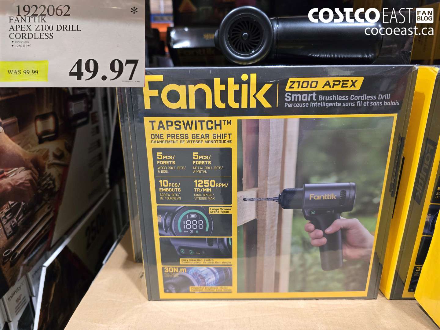 1922062 FANTTIK APEX Z100 DRILL CORDLESS $49.97