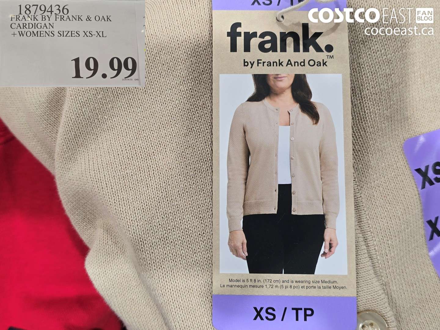 1879436 FRANK BY FRANK & OAK CARDIGAN WOMENS SIZES XS-XL $19.99