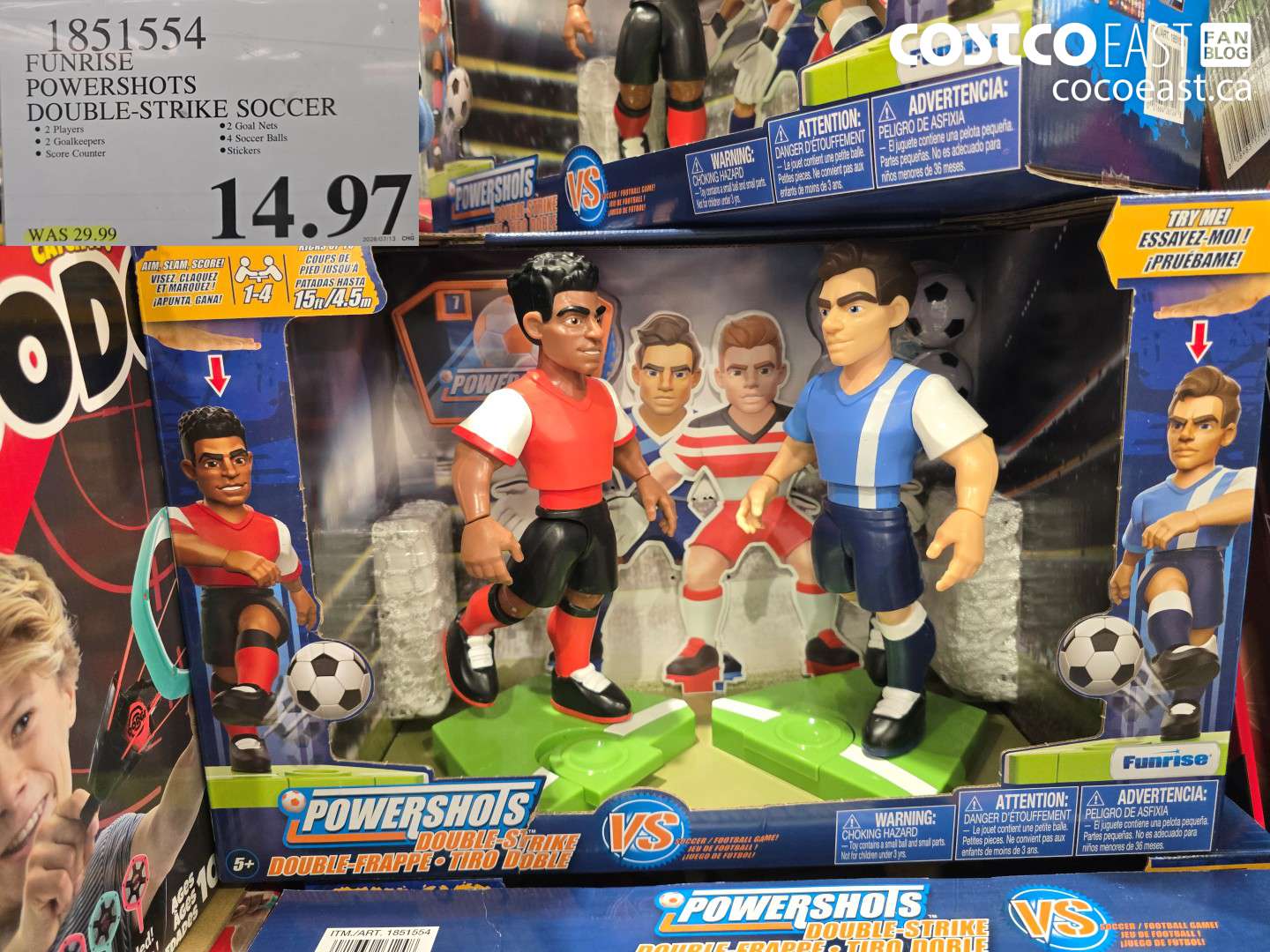 1851554 FUNRISE POWERSHOTS DOUBLE-STRIKE SOCCER $14.97