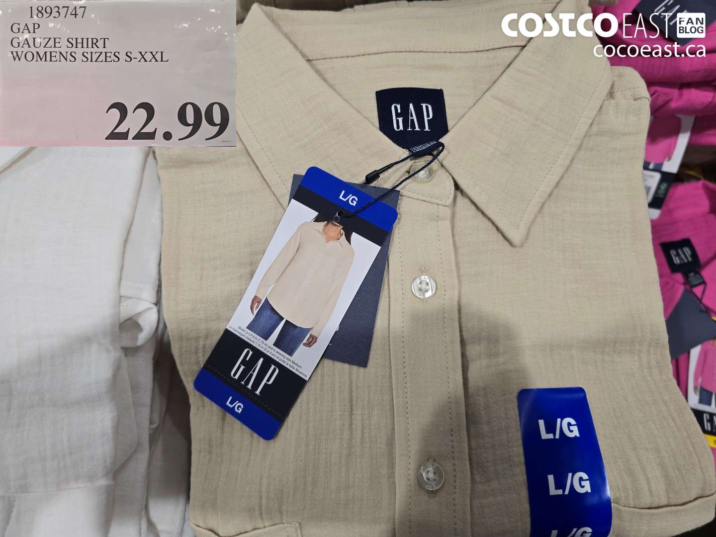 1893747 GAP GAUZE SHIRT WOMENS SIZES S-XXL $22.99