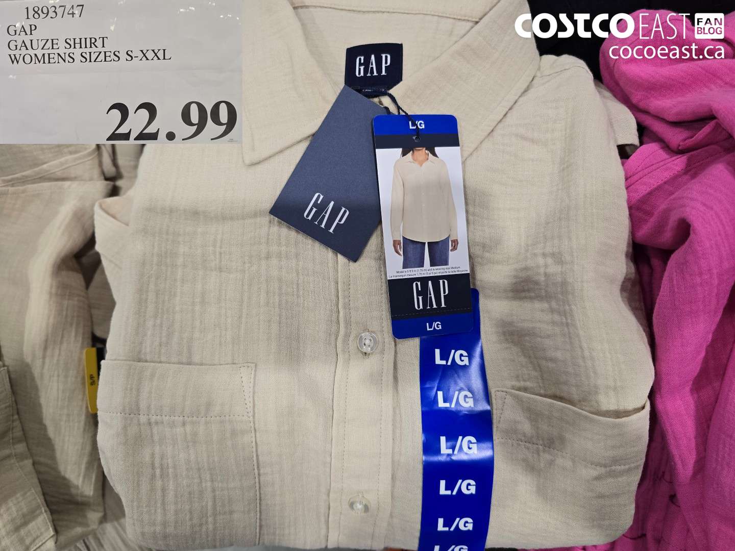1893747 GAP GAUZE SHIRT WOMENS SIZES S-XXL $22.99