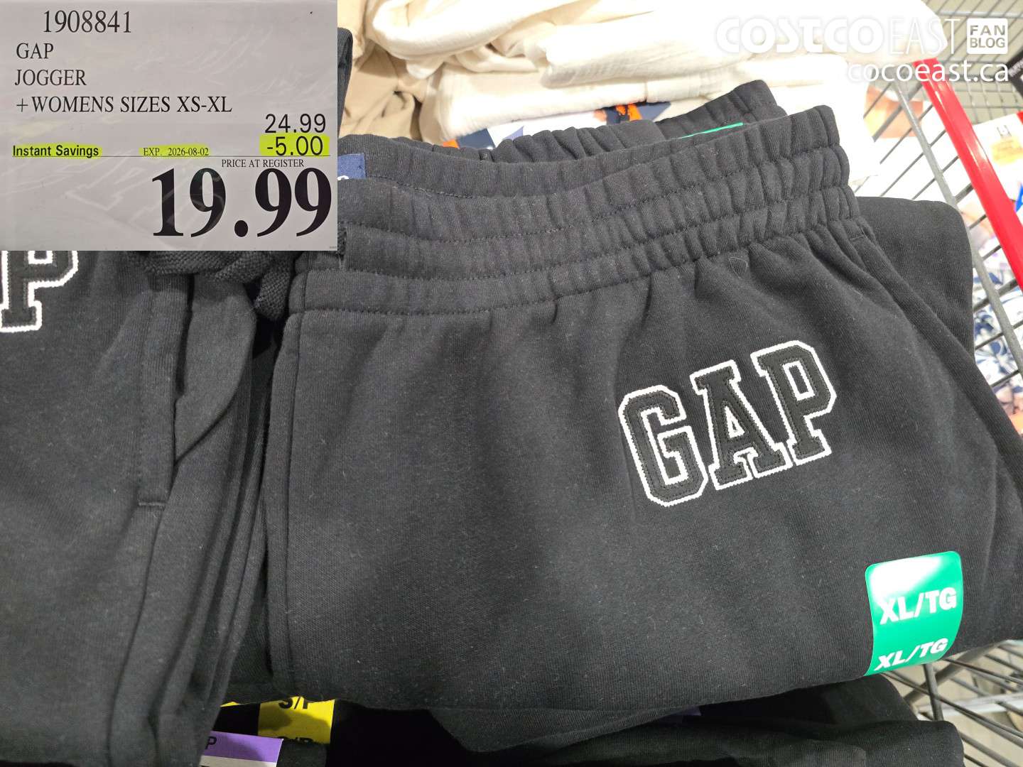 1908841 GAP JOGGER WOMENS SIZES XS-XL ($5.00 INSTANT SAVINGS EXPIRES ON 2026-08-02) $19.99