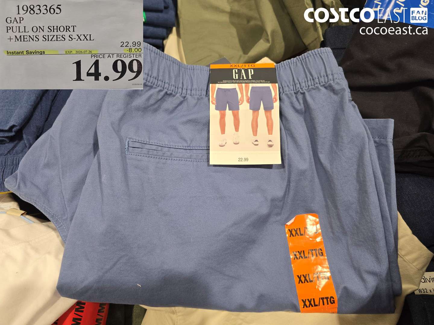 1983365 GAP PULL ON SHORT +MENS SIZES S-XXL ($8.00 INSTANT SAVINGS EXPIRES ON 2026-07-26) $14.99