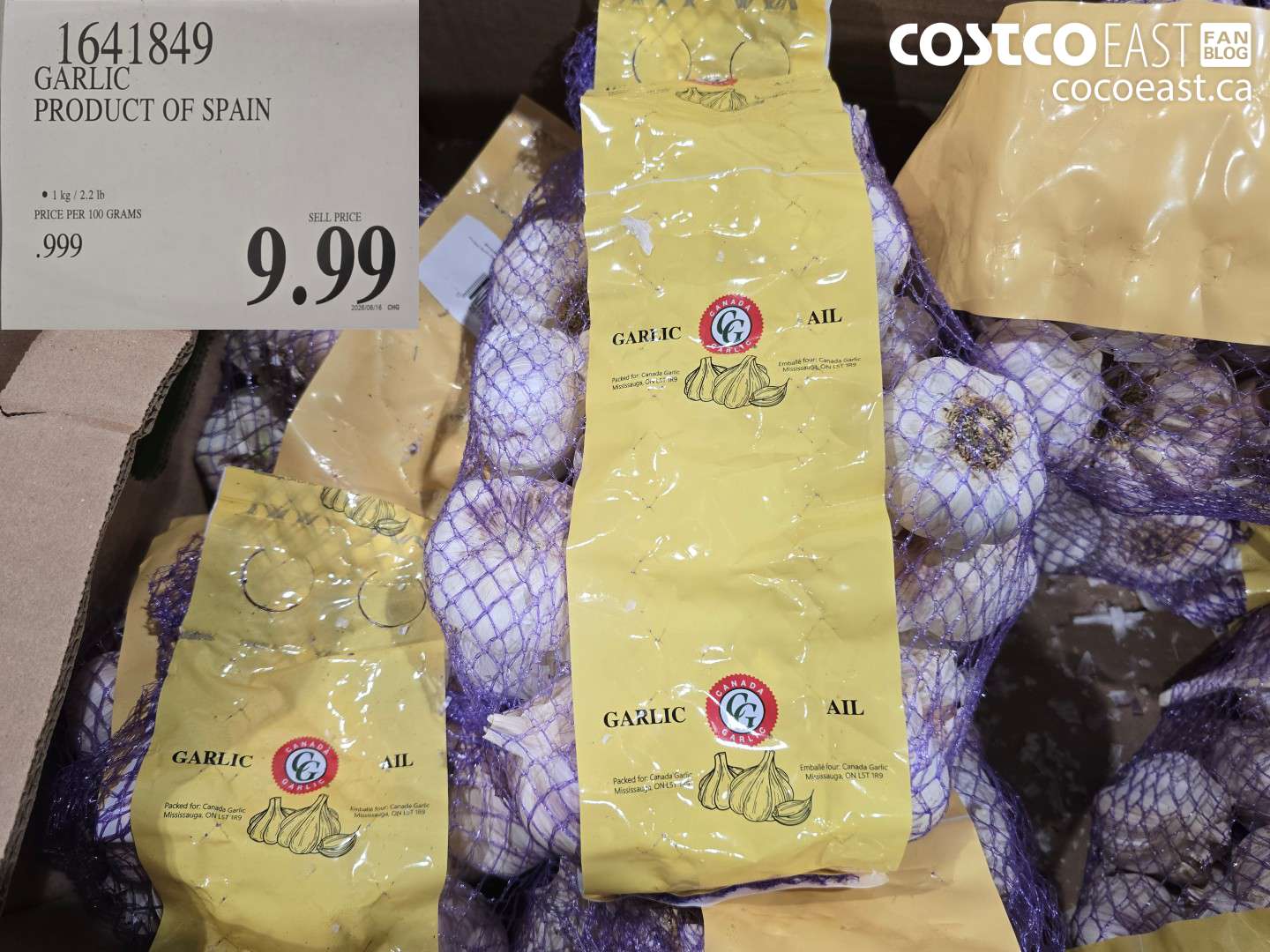 1641849 GARLIC PRODUCT OF SPAIN $9.99