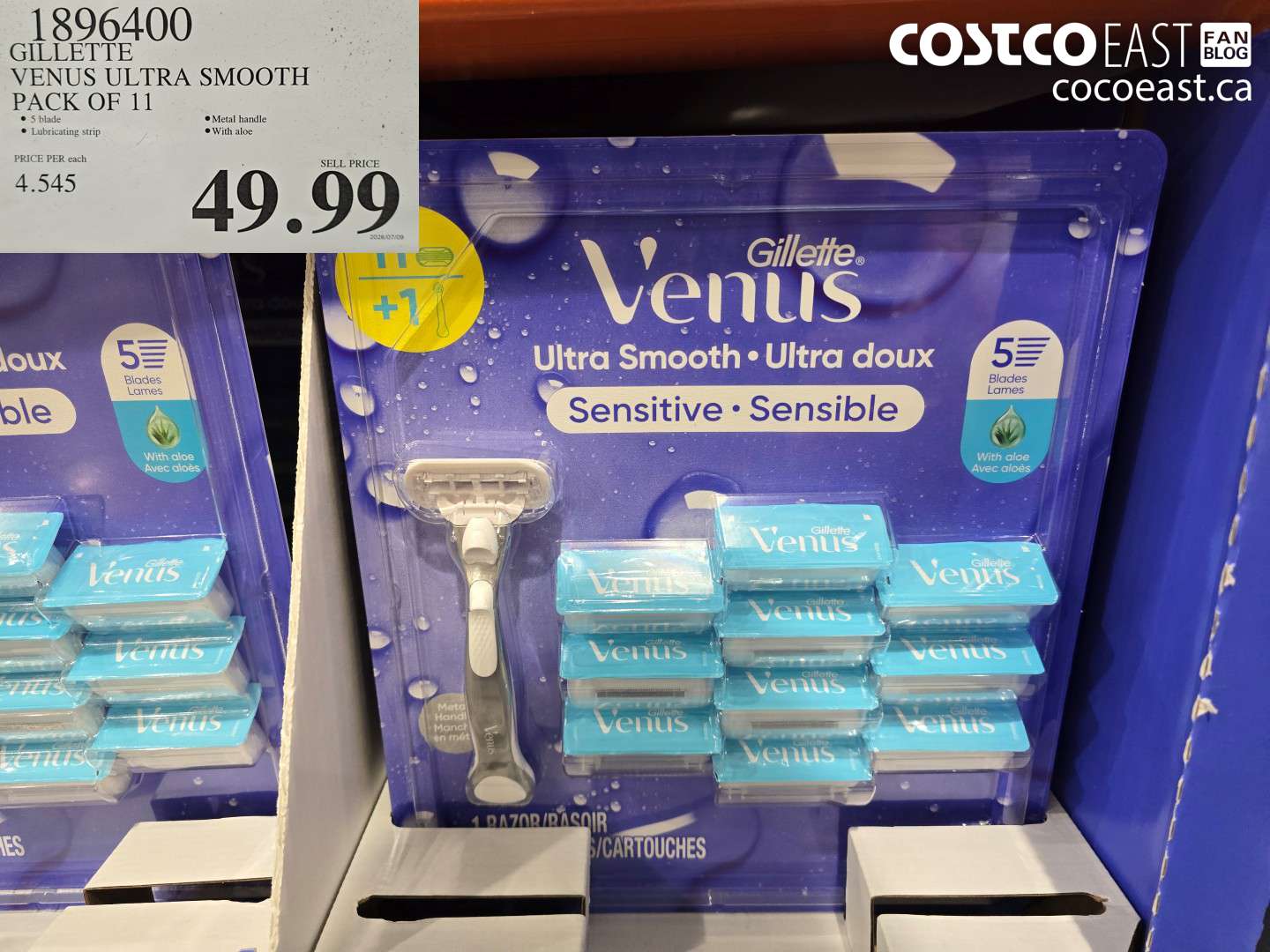 1896400 GILLETTE VENUS ULTRA SMOOTH PACK OF 11 $49.99