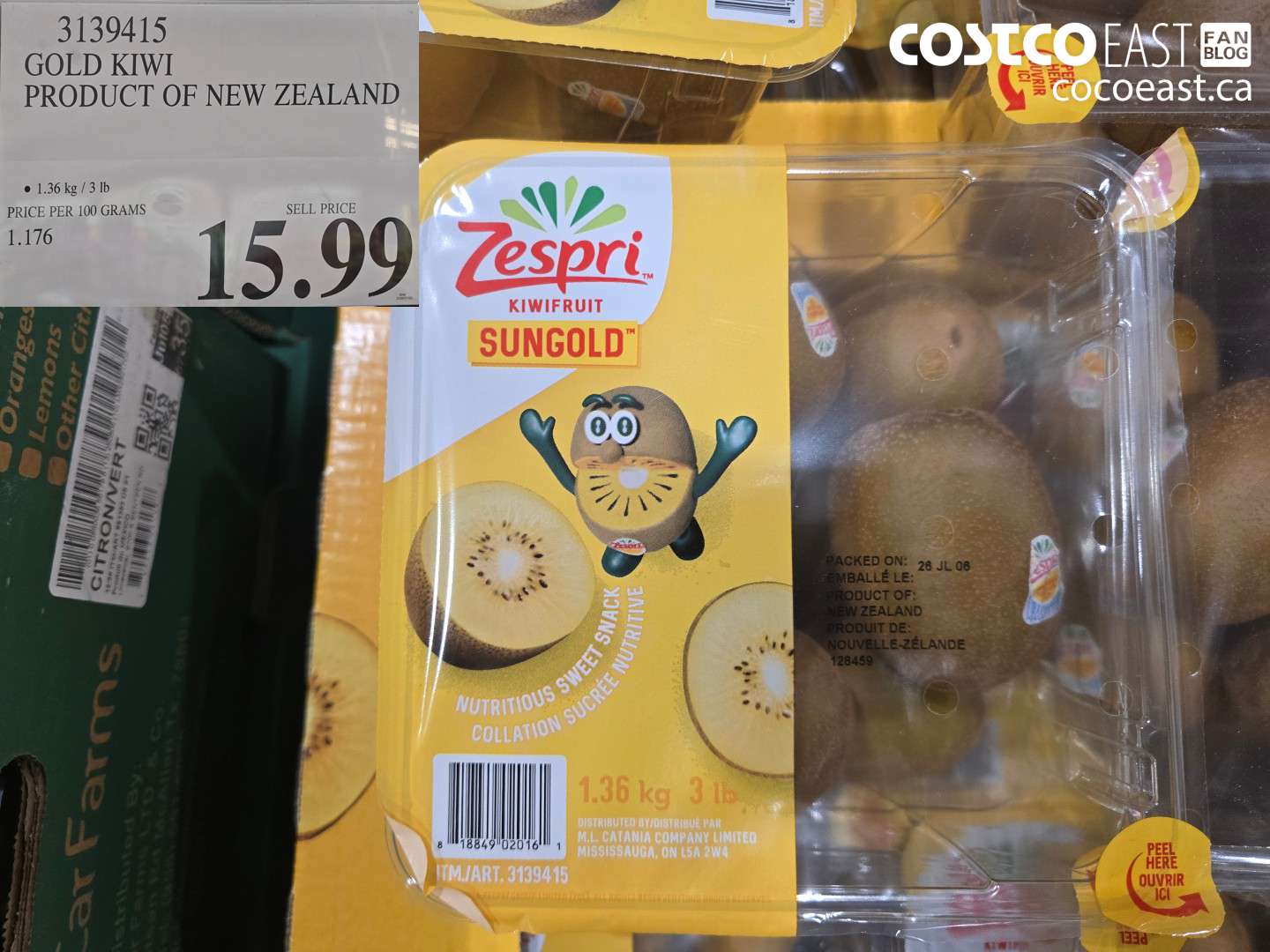 3139415 GOLD KIWI PRODUCT OF NEW ZEALAND $15.99