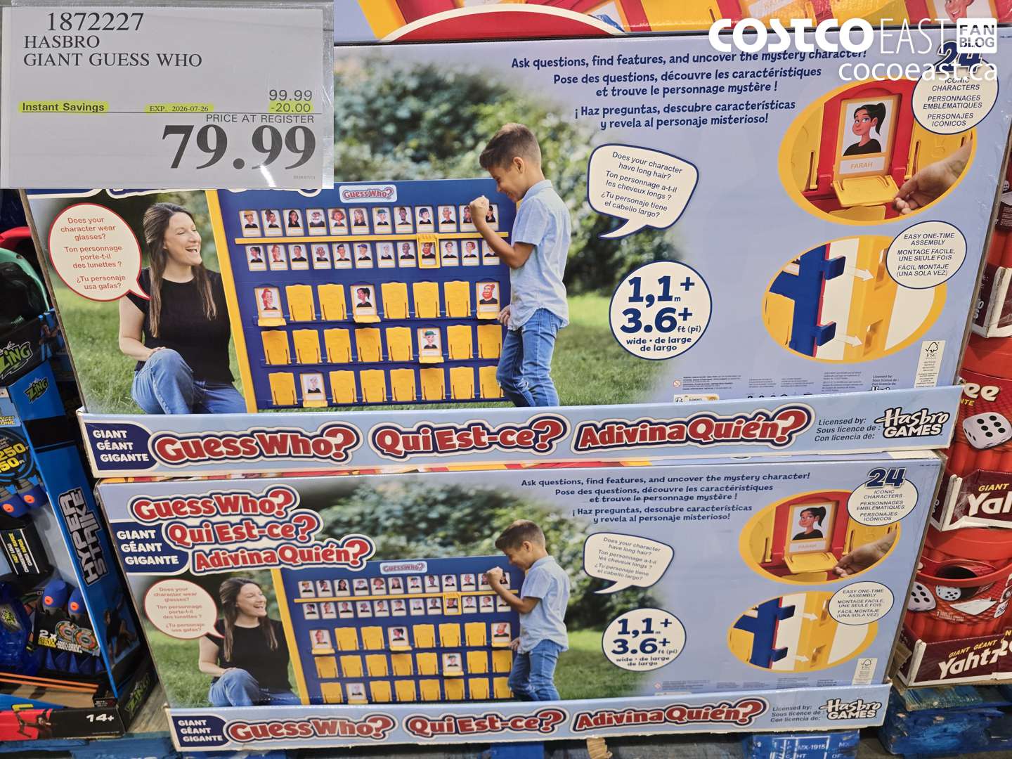 1872227 HASBRO GIANT GUESS WHO ($20.00 INSTANT SAVINGS EXPIRES ON 2026-07-26) $79.99