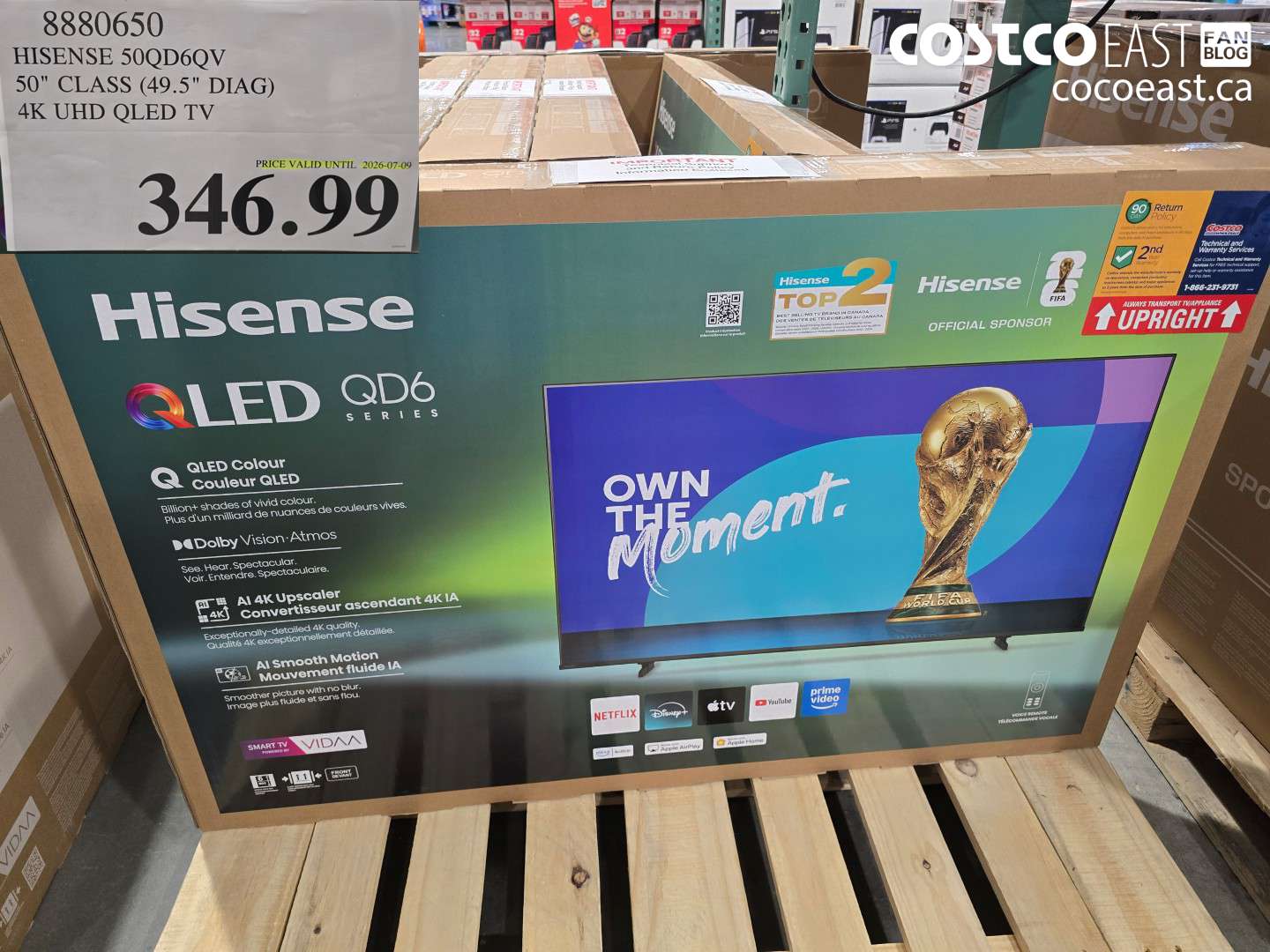 8880650 HISENSE 50QD6QV 50