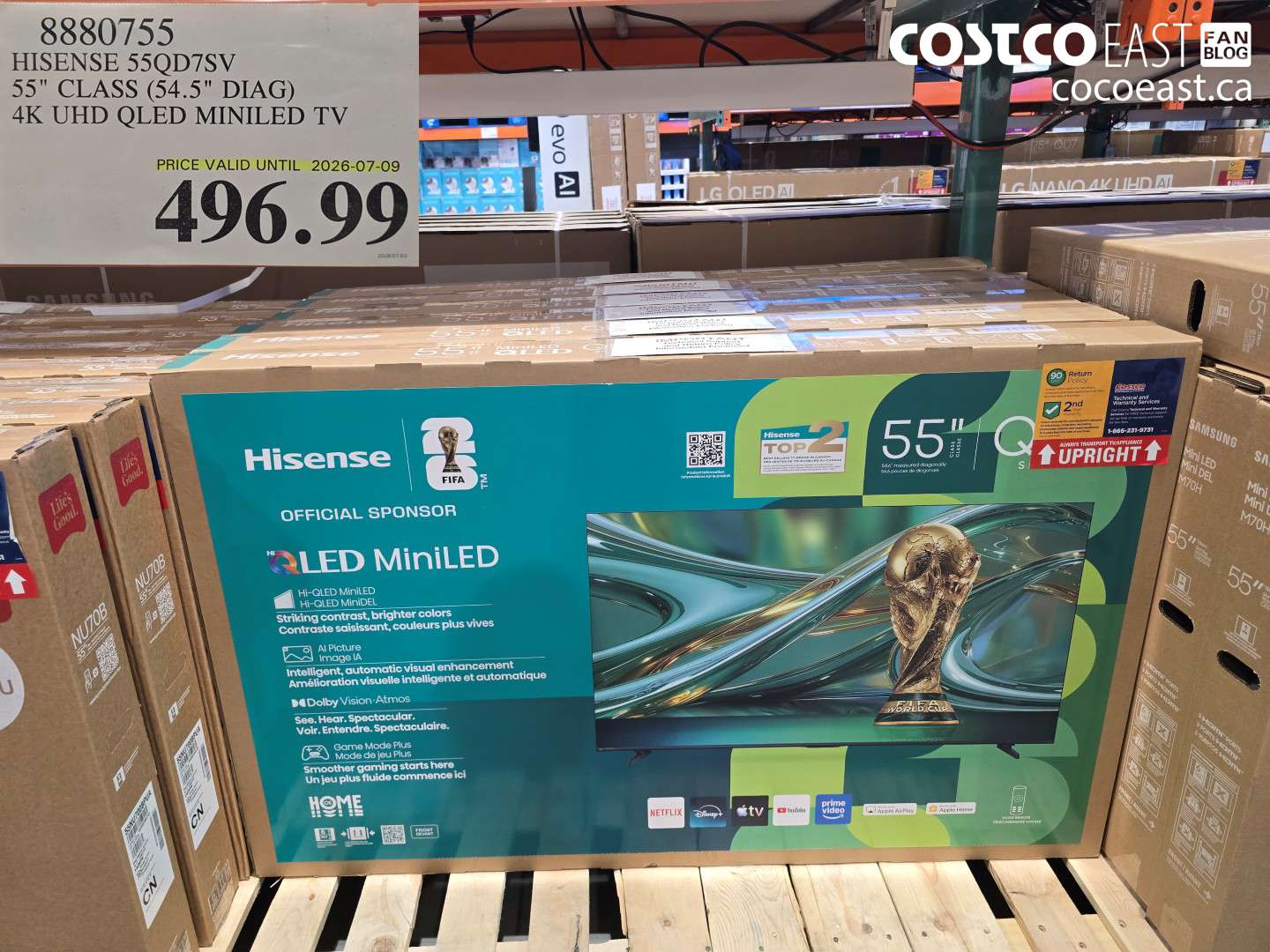 8880755 HISENSE 55QD7SV 55