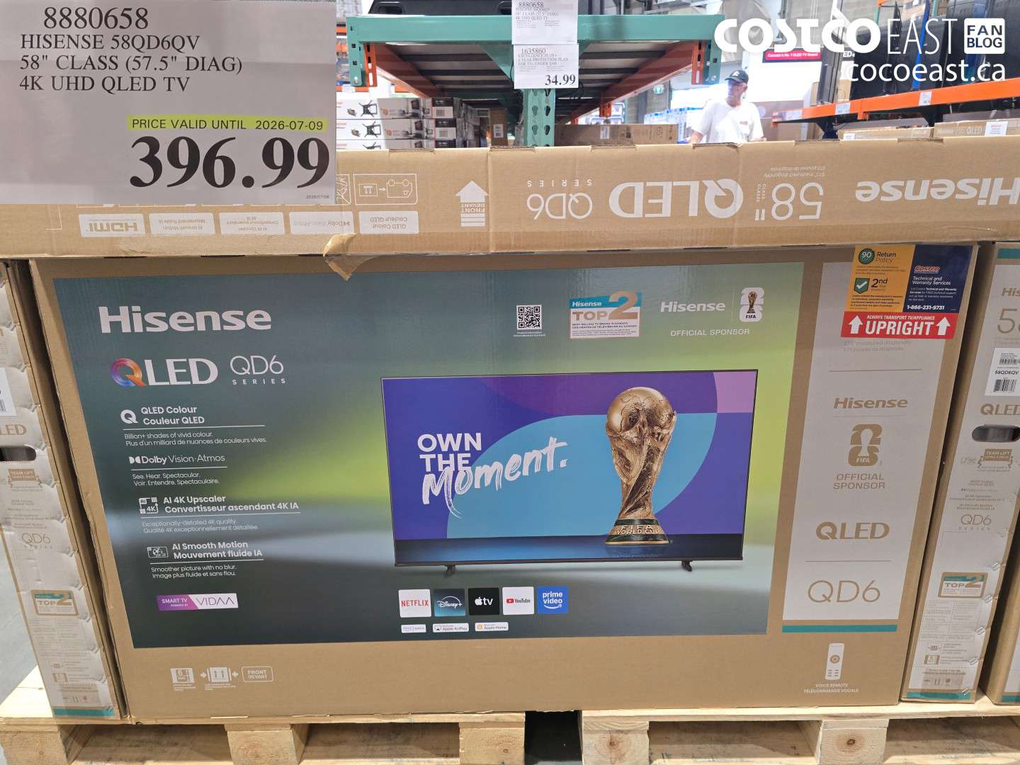 8880658 HISENSE 58QD6QV 58