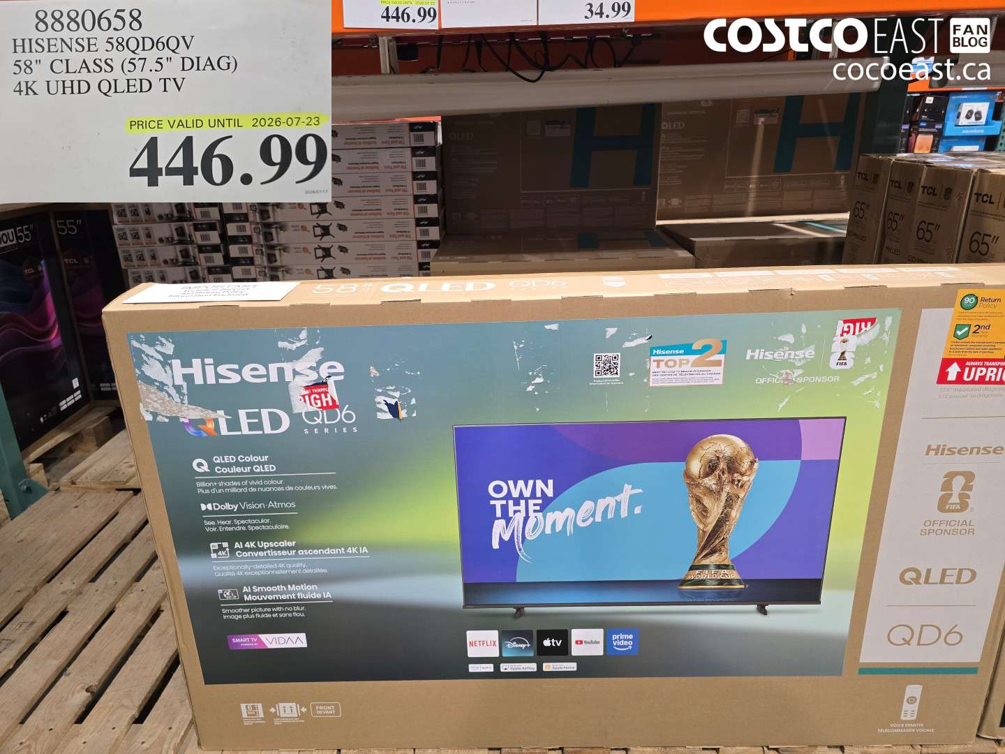 8880658 HISENSE 58QD6QV 58