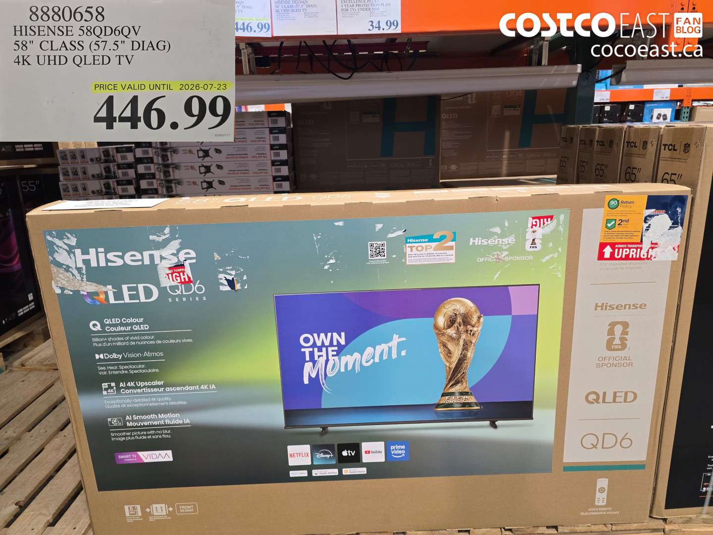 8880658 HISENSE 58QD6QV 58