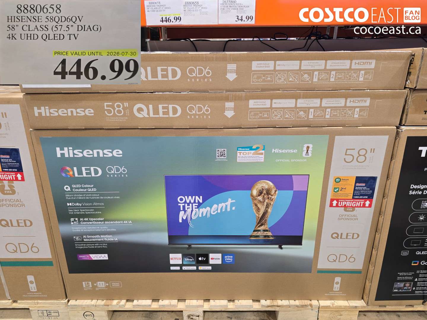 8880658 HISENSE 58QD6QV 58