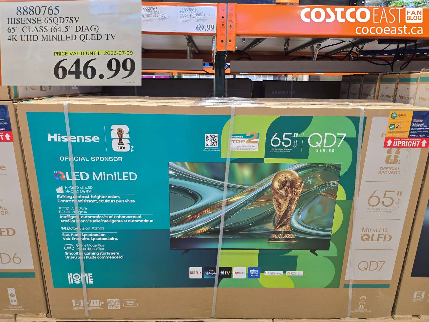 8880765 HISENSE 65QD7SV 65