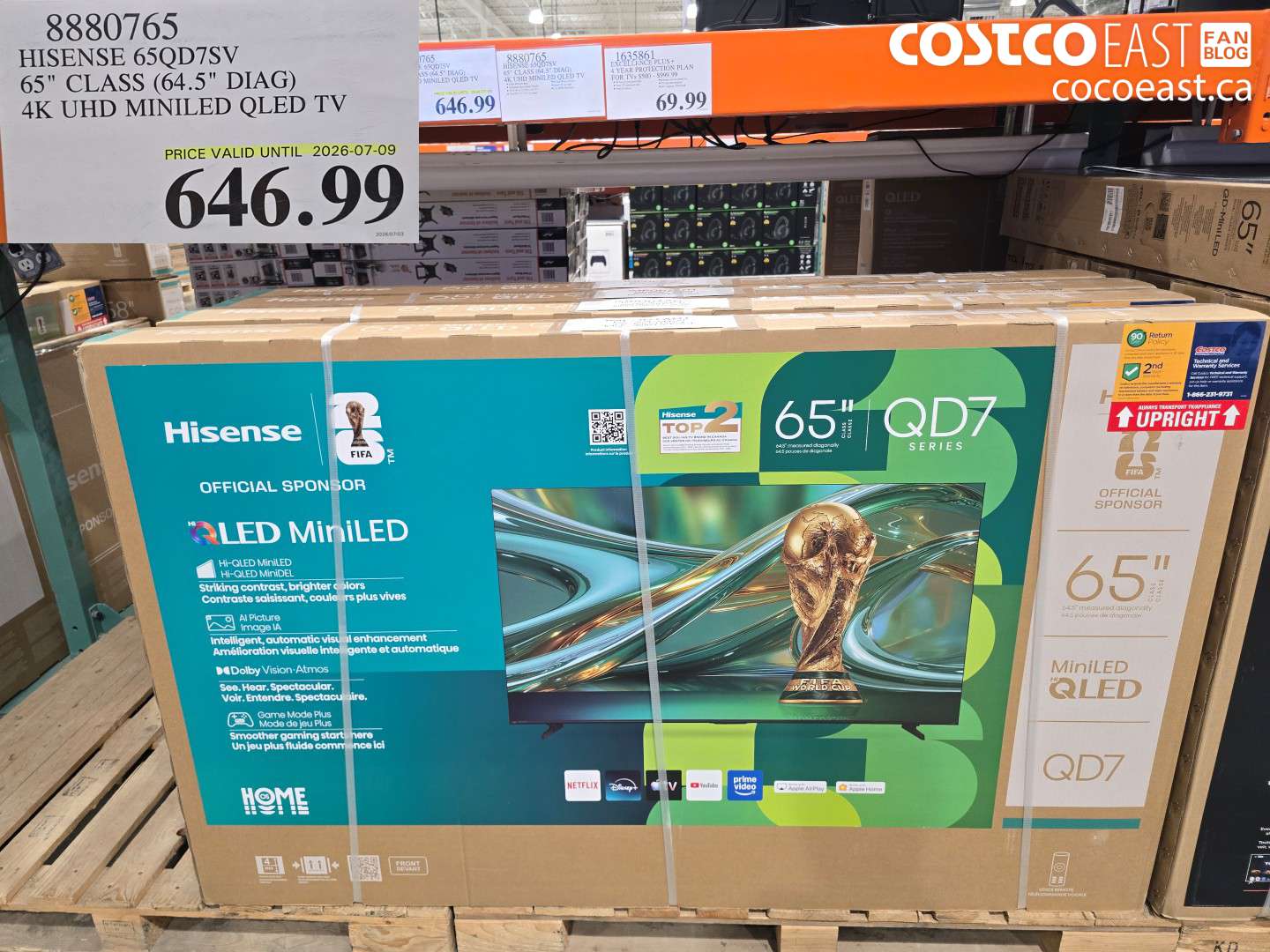 8880765 HISENSE 65QD7SV 65