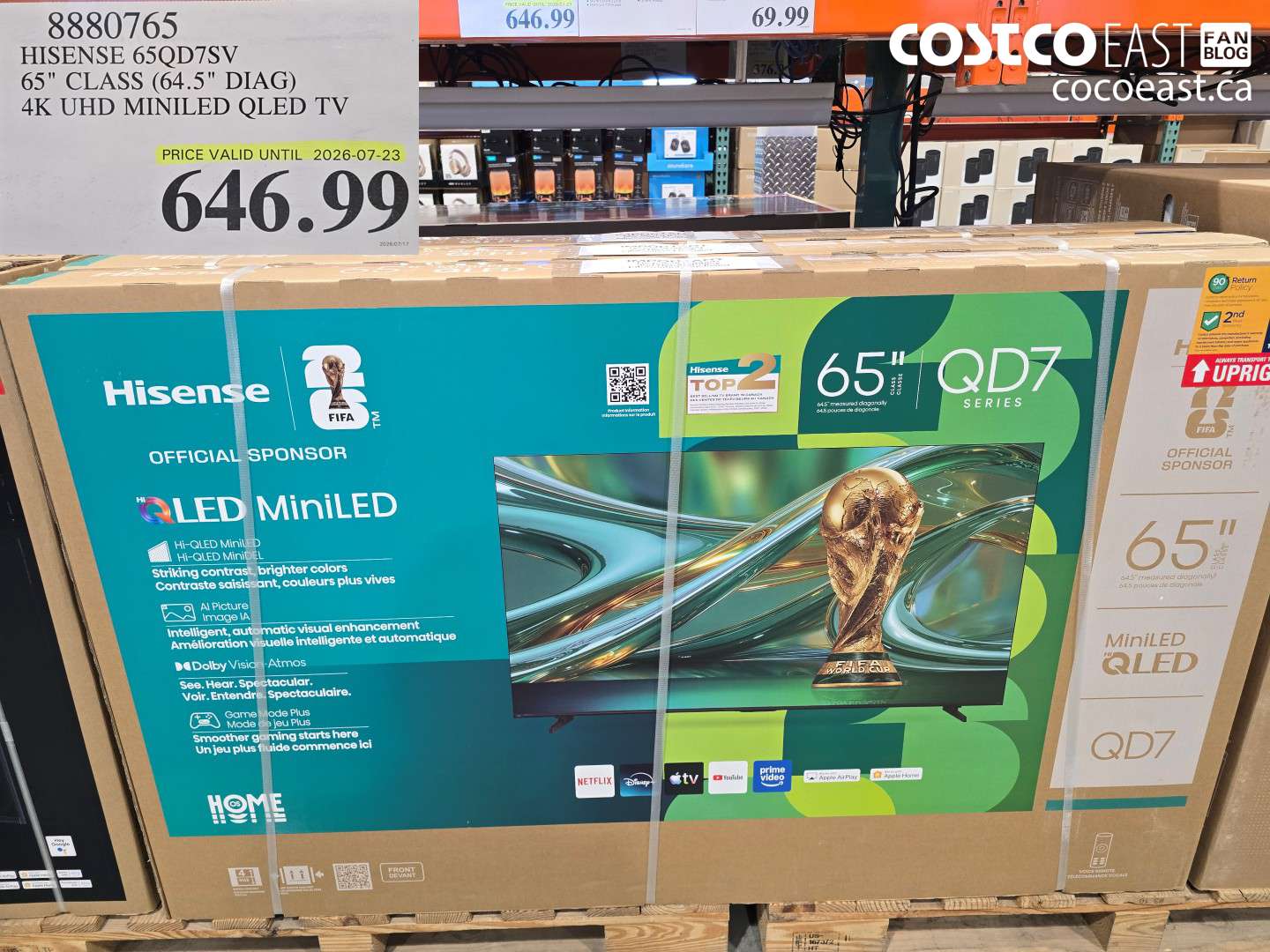 8880765 HISENSE 65QD7SV 65