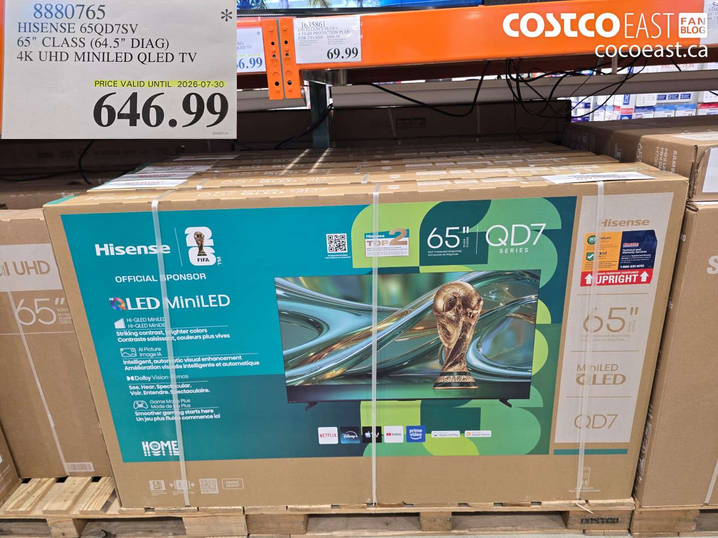 8880765 HISENSE 65QD7SV 65