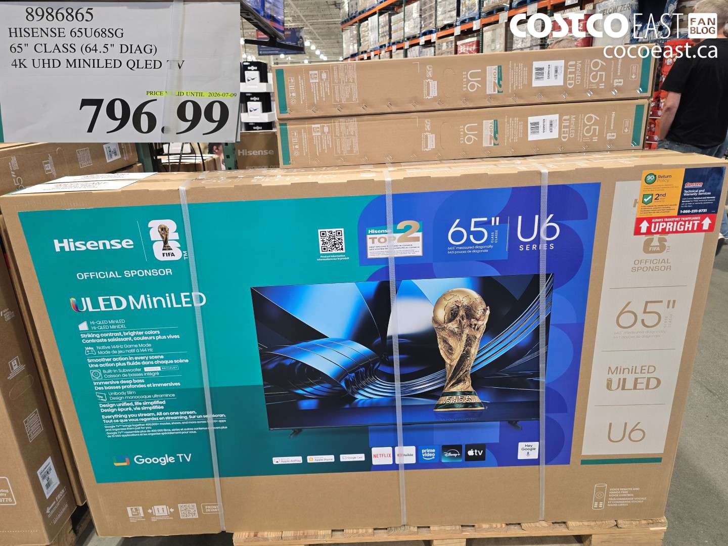8986865 HISENSE 65U68SG 65