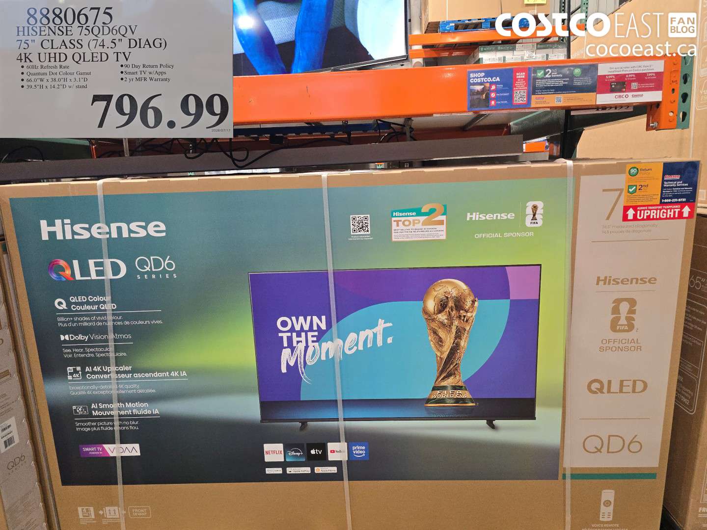 8880675 HISENSE 75QD60QV 75