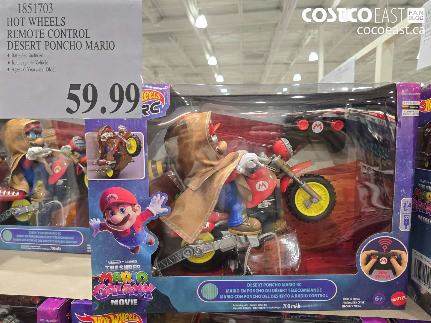 1851703 HOT WHEELS REMOTE CONTROL DESERT PONCHO MARIO $59.99