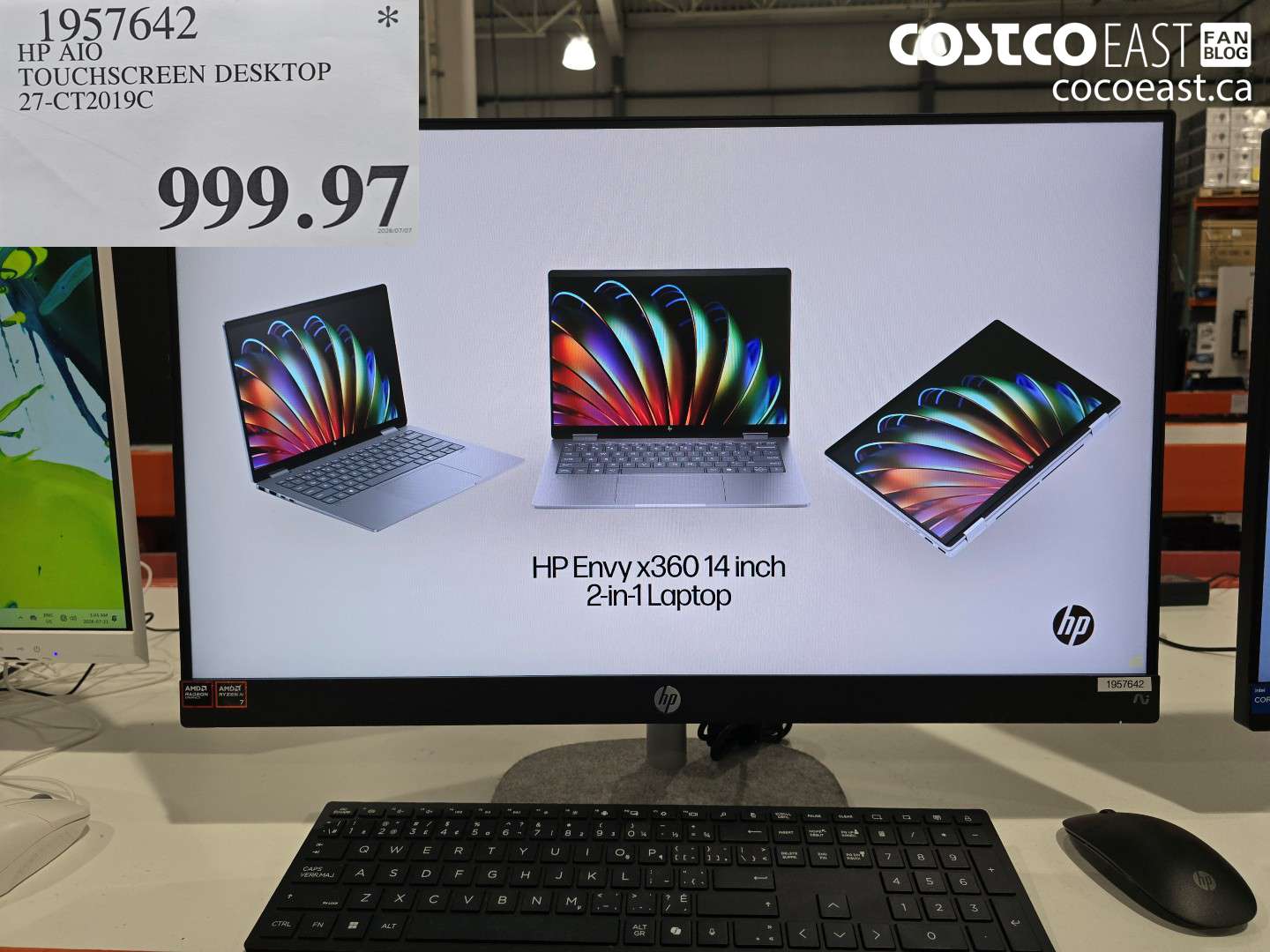 1957642 HP AIO TOUCHSCREEN DESKTOP 27-CT2019C $999.97